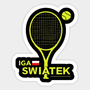 IGA SWIATEK, tennis player, Poland Sticker